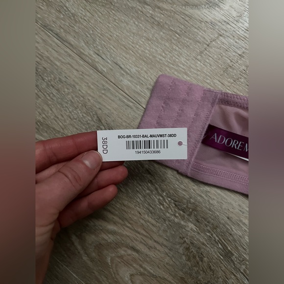 NWT Adore Me Women’s Diara Contour Mauve Mist Bra - Size 38DD - Picture 5 of 9